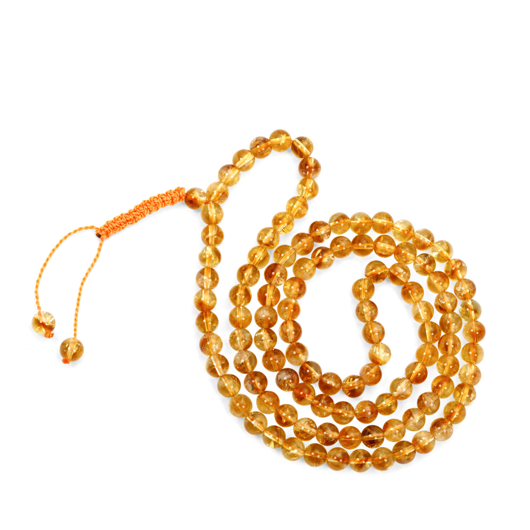 108 Beads Citrine Japa Mala