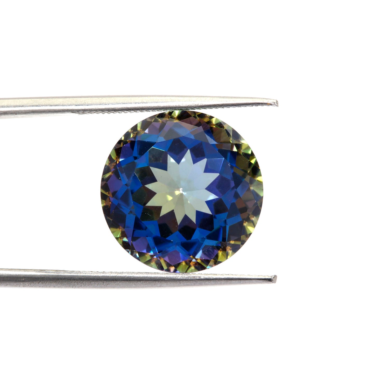 Mystic Neptune Garden Topaz (Round 12x12mm) 9.05 Carats
