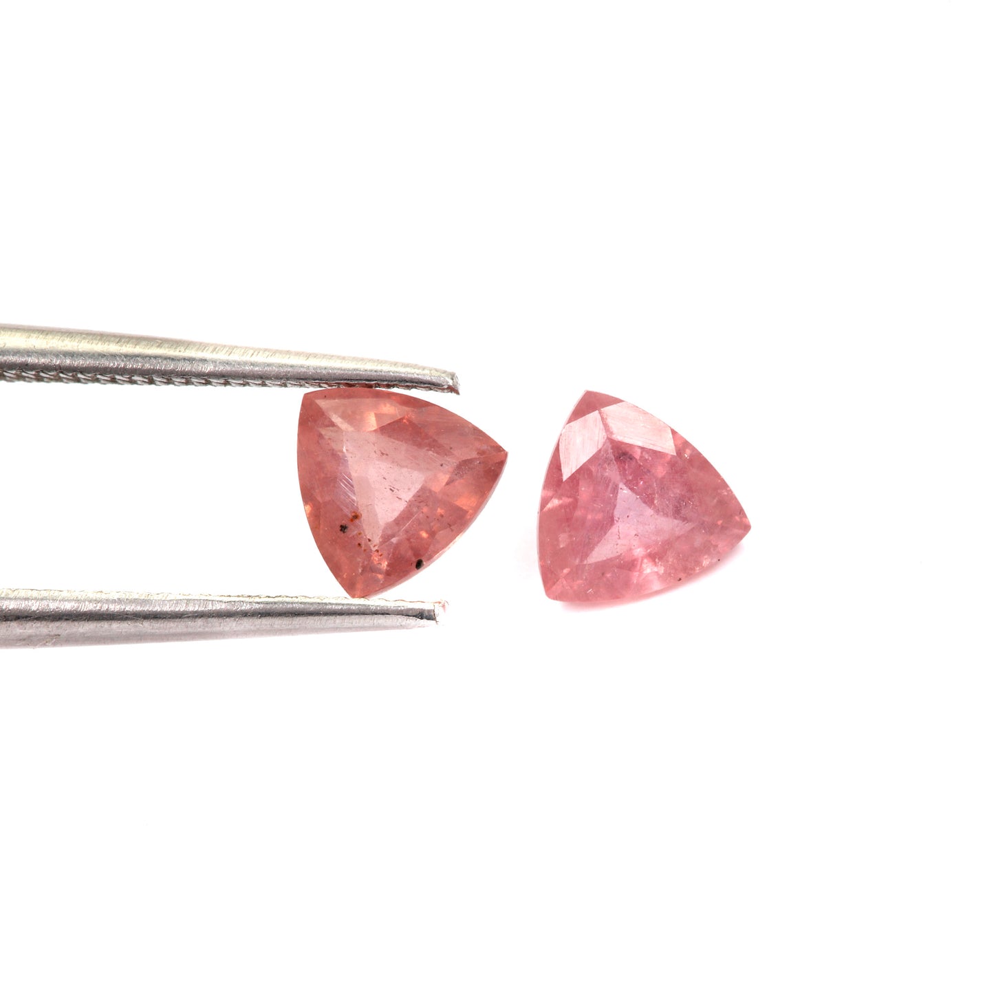 2Pc Lot Pink Sapphire Trillion 5x5mm 1.00 Carats