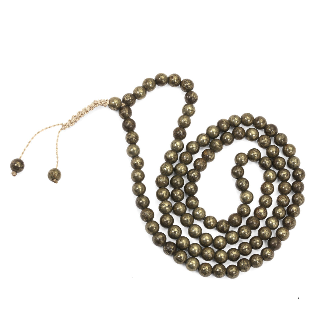 108 Beads Pyrite Japa Mala