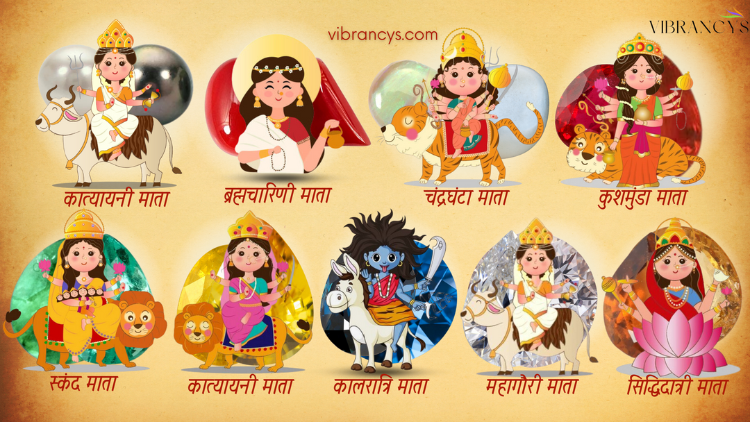 The Auspicious Gemstones for the Nine Forms of Maa Durga on Navratri