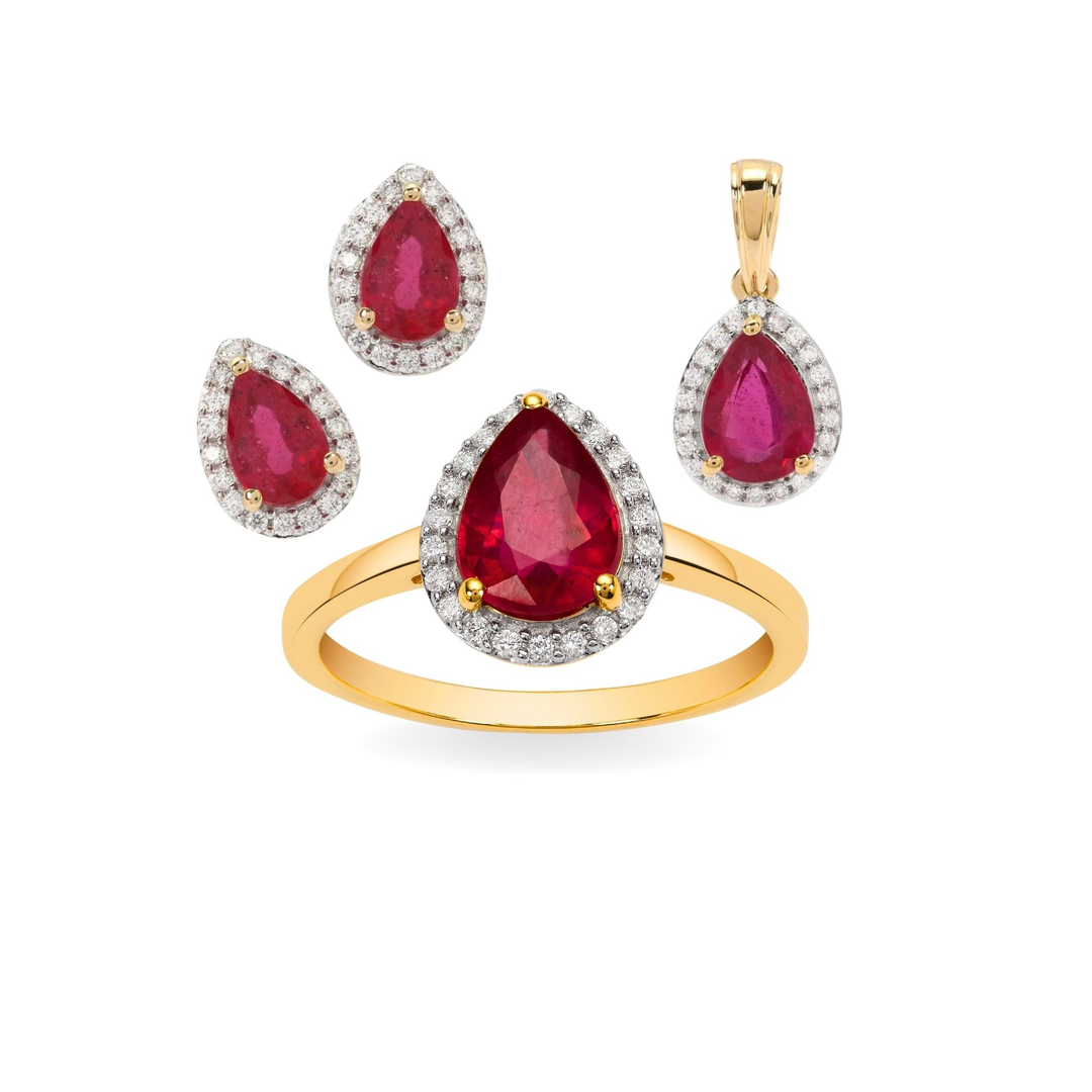 Buy Stunning Ruby Diamond Jewellery Online at Best Price