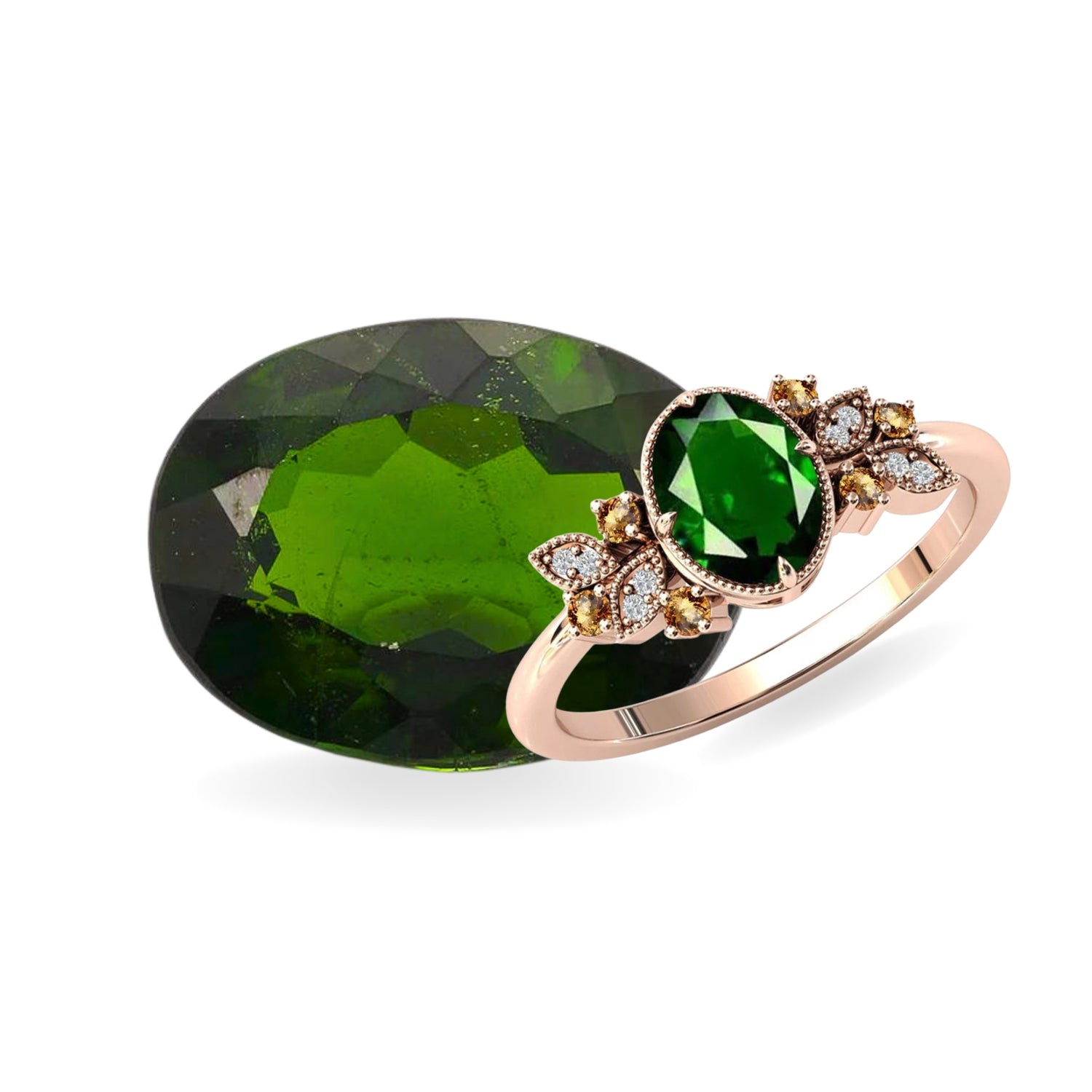 Natural Chrome Diopside Stone Online | Vibrancys