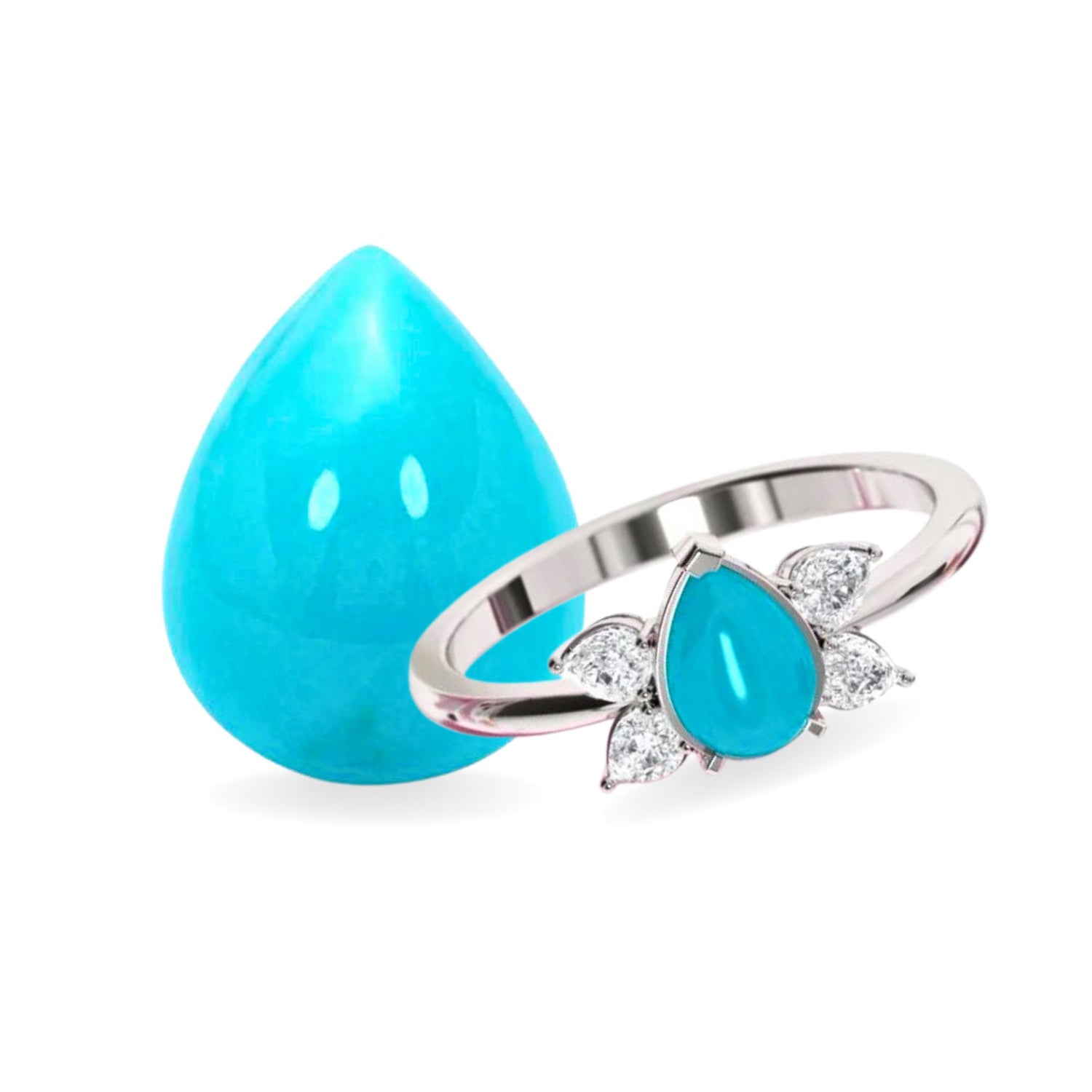 Natural Turquoise(Firoza) Gemstone Online at Best Prices 