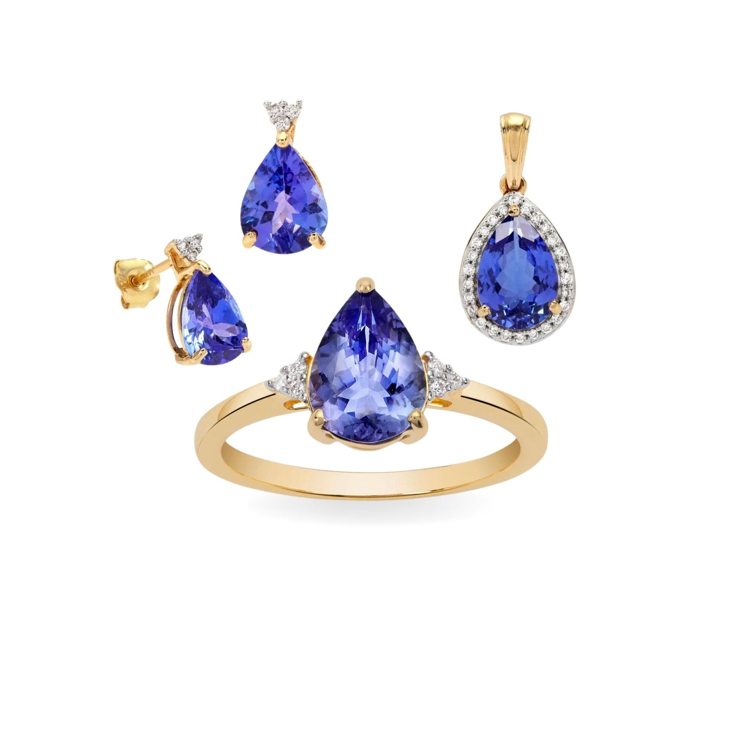 Buy Designer Tanzanite and Diamond Jewellery Online at Best Price