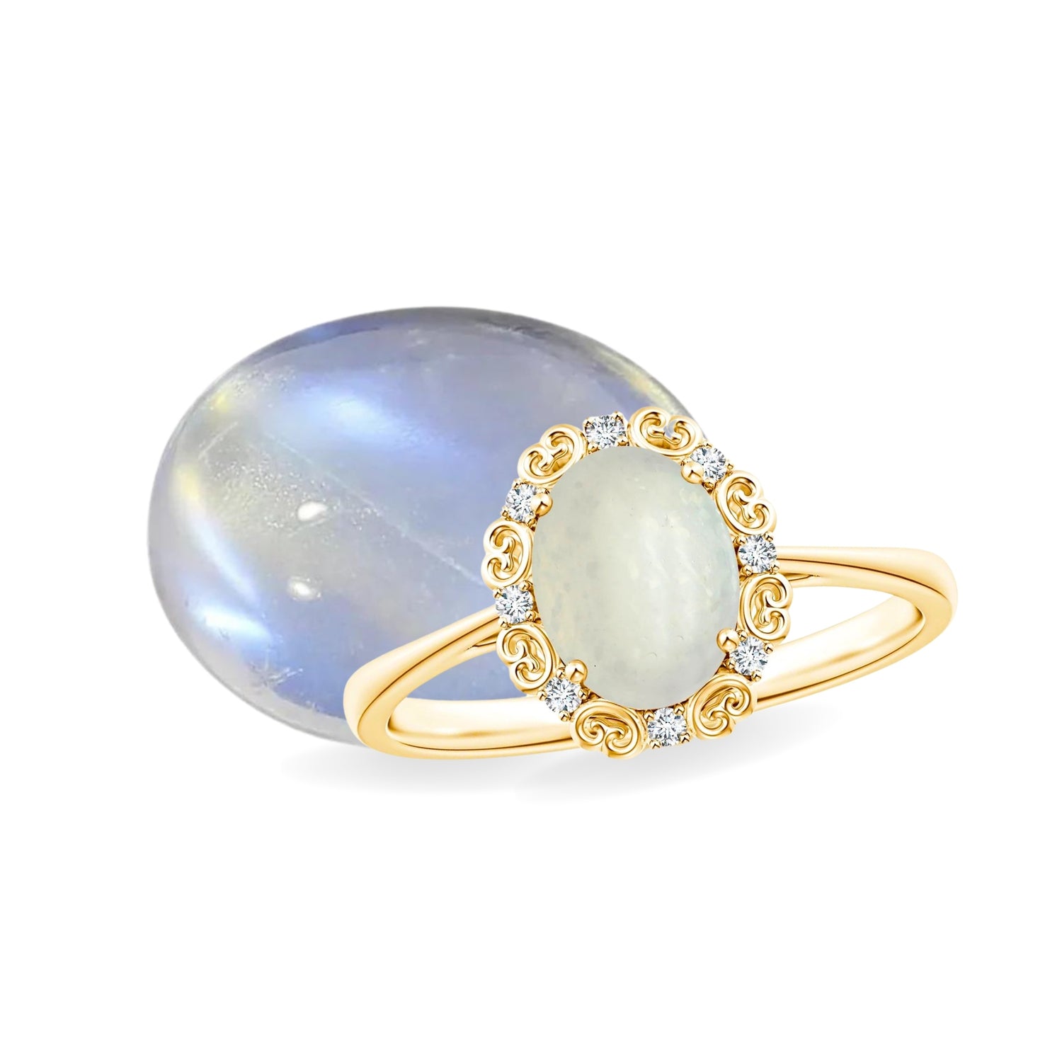 Moonstone(Chandrakant Mani) Gemstone Online by Vibrancys