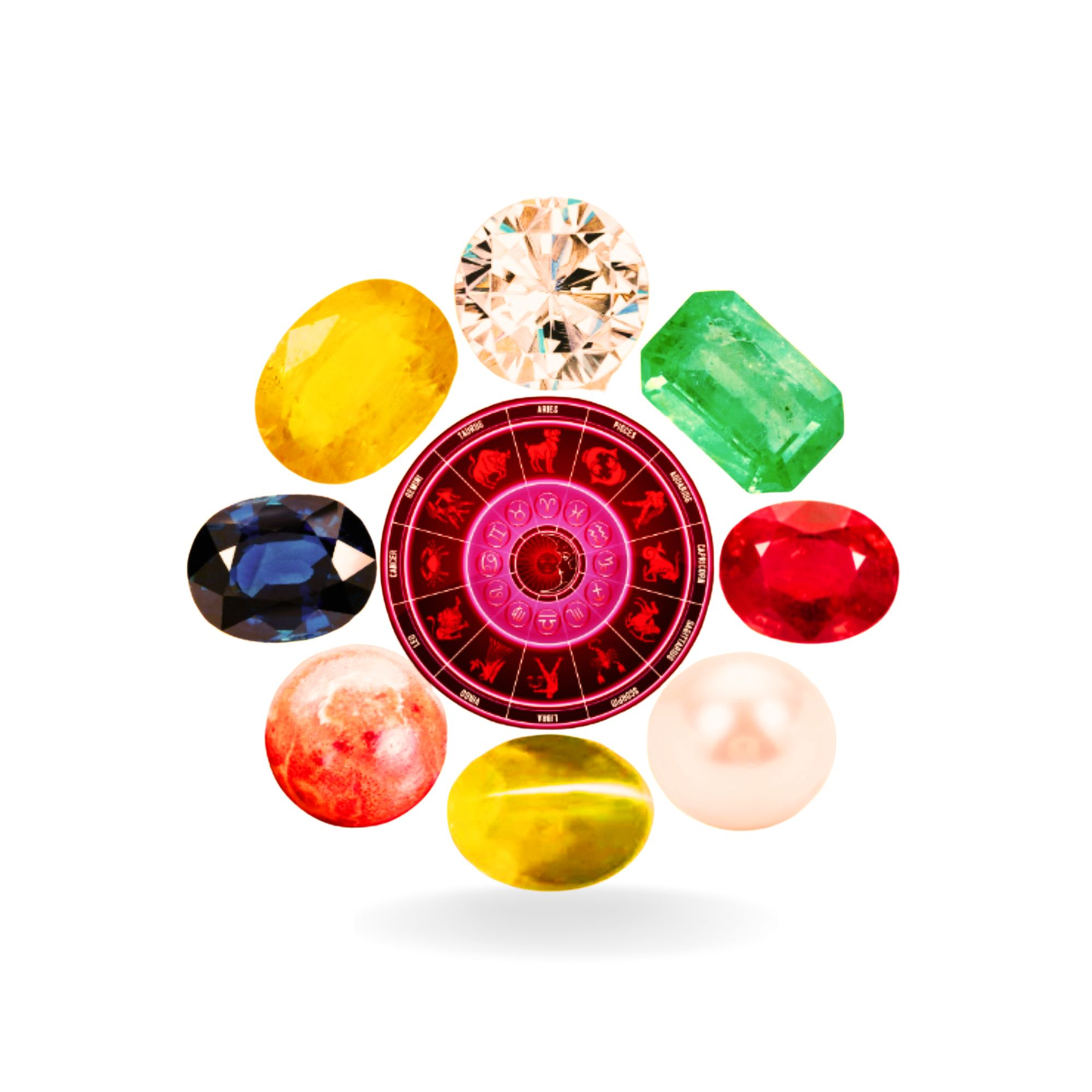Natural Birthstones(Rashiratan) Online at Best Prices | Vibrancys