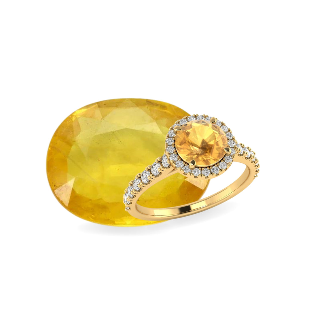 Yellow Sapphire(Certified Pukhraj Stone) Online at Best Prices 
