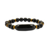 Designer Bracelet in Black Obsidian and Hematite