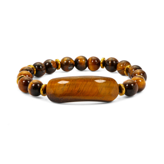 Signature Bracelet in Tiger's Eye and Hematite