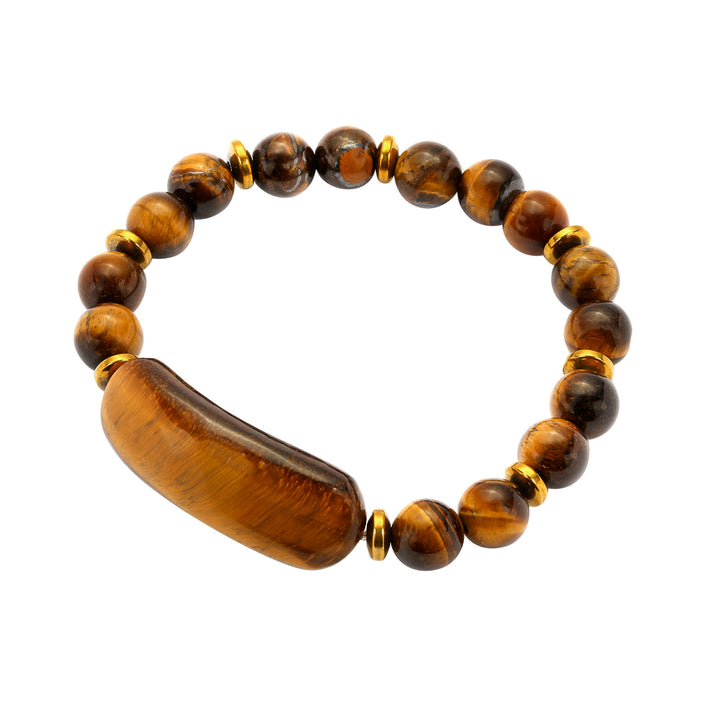 Signature Bracelet in Tiger's Eye and Hematite