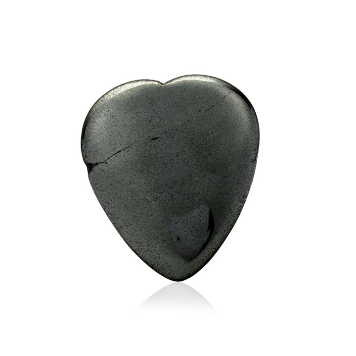 Hematite Heart Palm Stone(46gm)