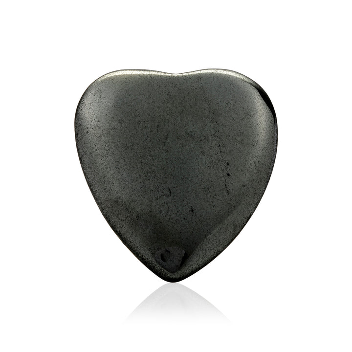 Hematite Heart Palm Stone(47gm)