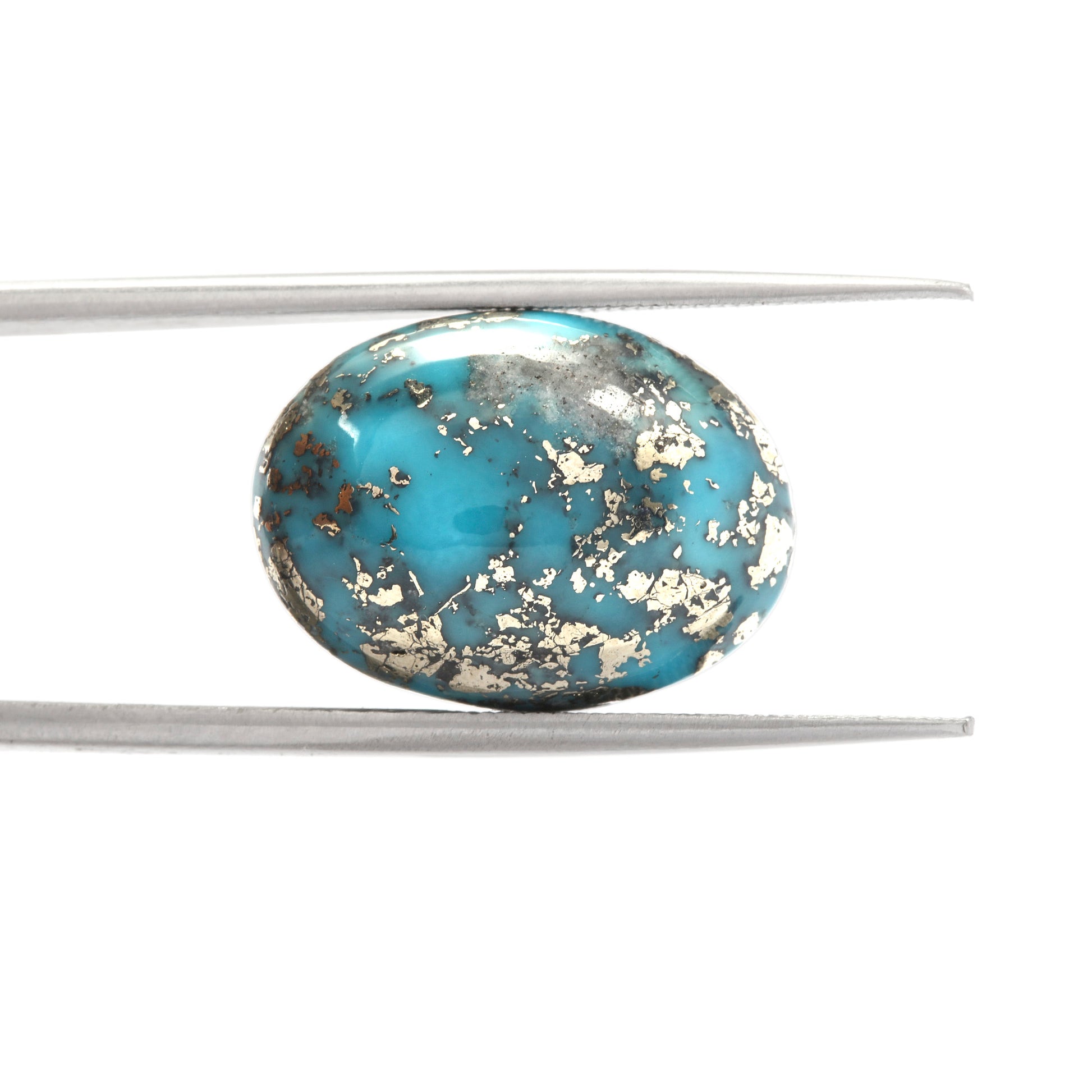 Certified Nishapuri Turquoise (Firoza) Oval 9.46Cts (10.41 Ratti) AEZI30