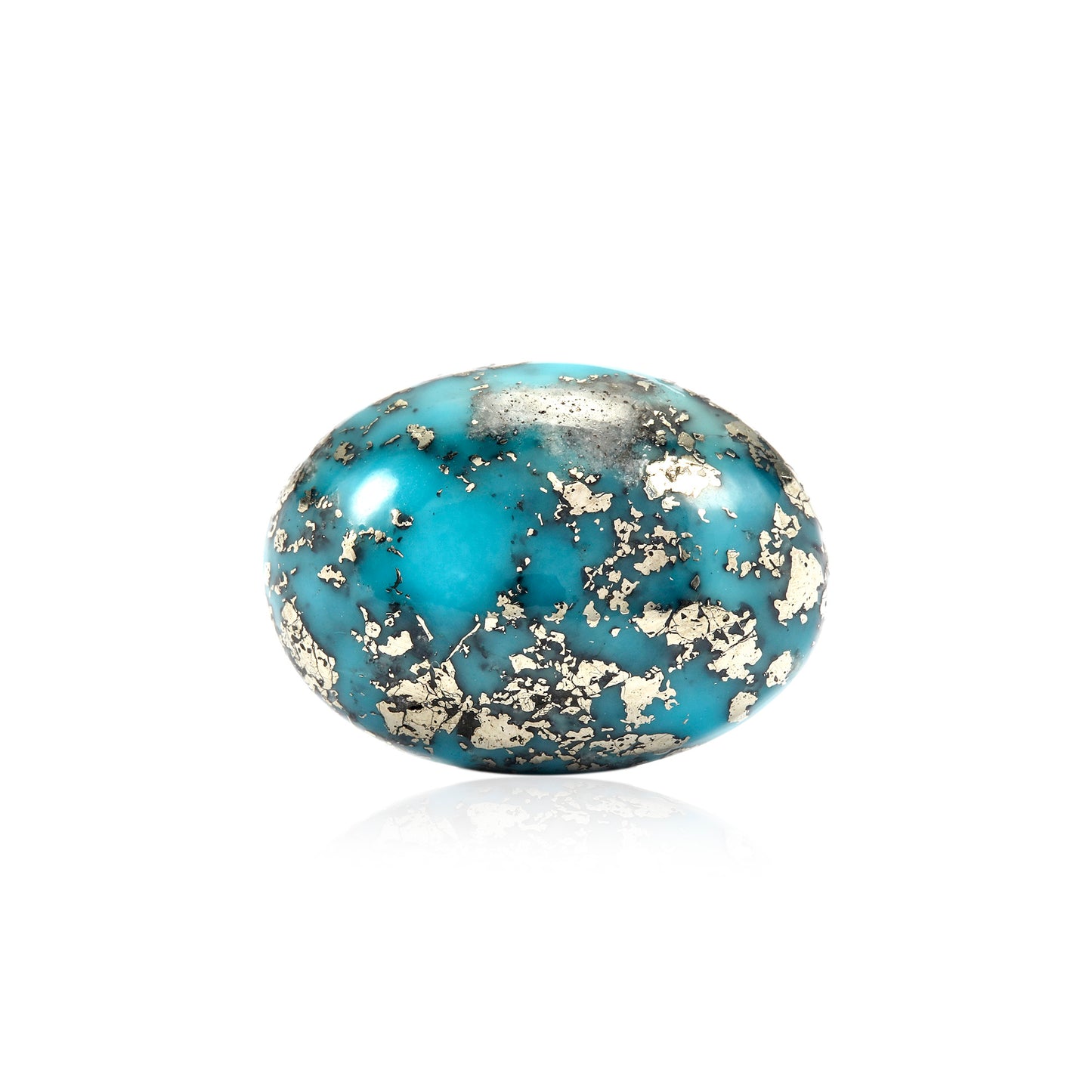 Certified Nishapuri Turquoise (Firoza) Oval 9.46Cts (10.41 Ratti) AEZI30