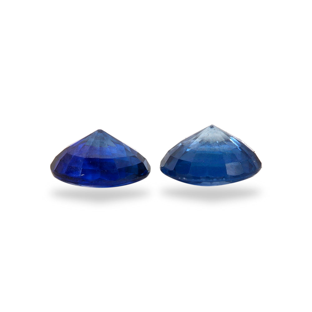 2Pc Lot Ceylon Blue Sapphire 4.50mm 0.50 Carats AGCI95