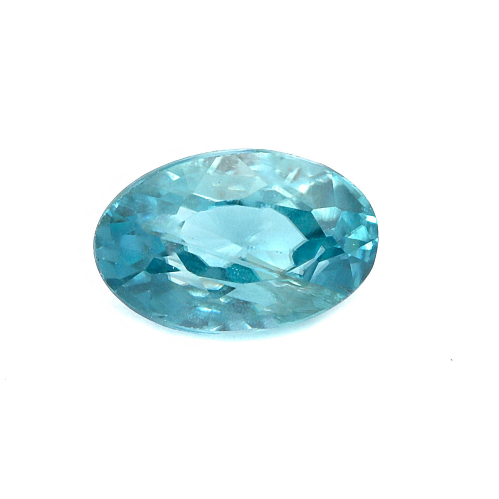 2Pc Lot Ratanakiri Blue Zircon (Oval 5x3mm) 0.80 Carats AHDS50