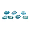2Pc Lot Ratanakiri Blue Zircon (Oval 5x3mm) 0.80 Carats AHDS50