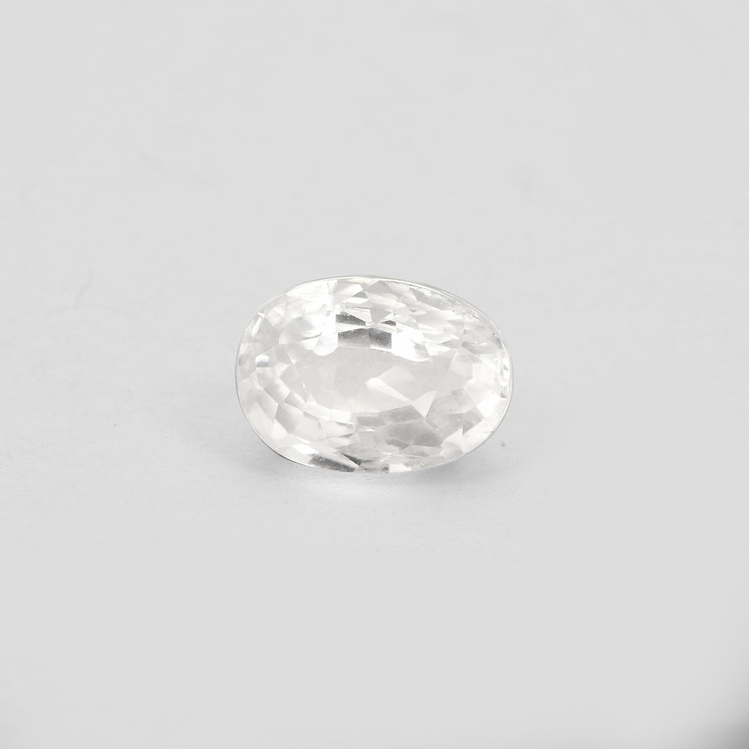 Certified White Zircon 6.49 Cts (5.90 Ratti)