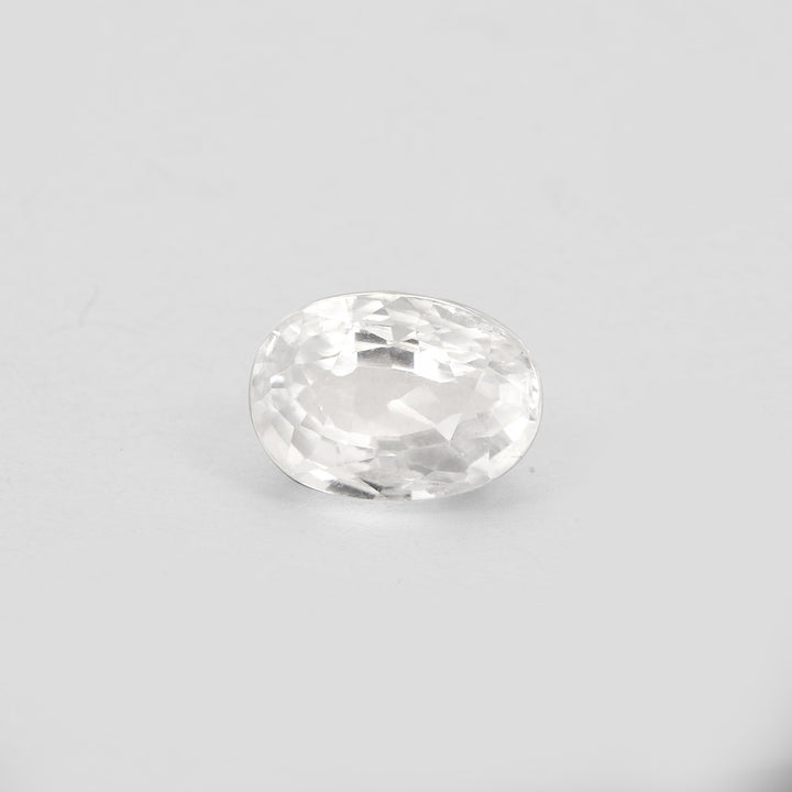 Certified White Zircon 6.49 Cts (5.90 Ratti)