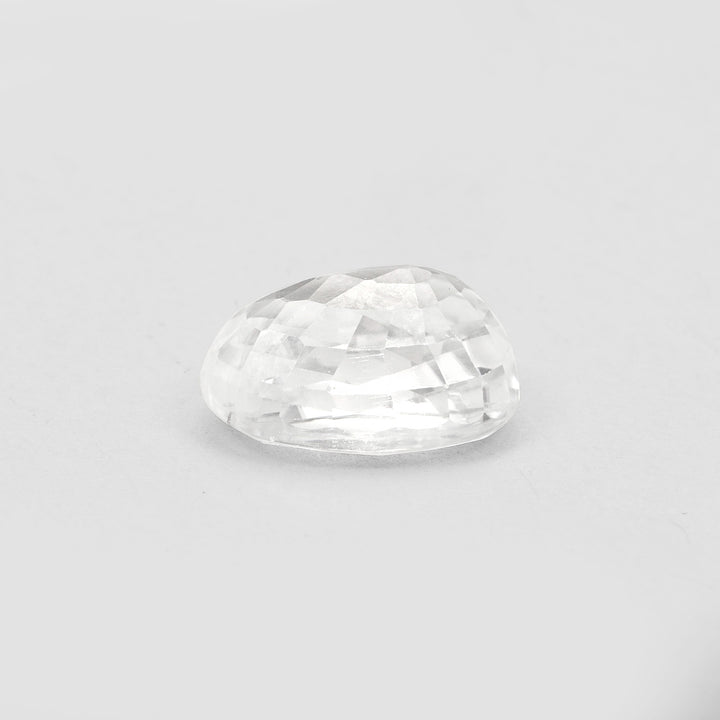 Certified White Zircon 6.49 Cts (5.90 Ratti)