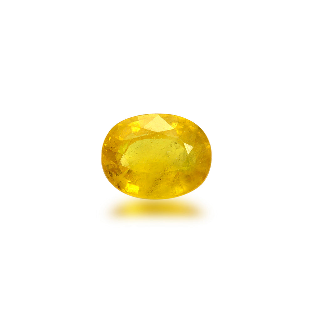 Certified Yellow Sapphire-4.18 Carats (4.59 Ratti) Thailand, SKU: ALPX01