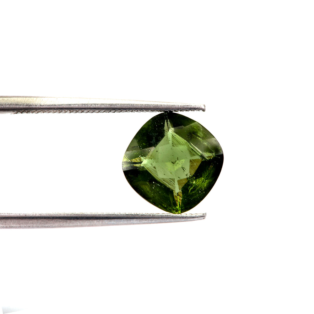 Moldavite (Cushion 8x8mm) 1.40 Carats 