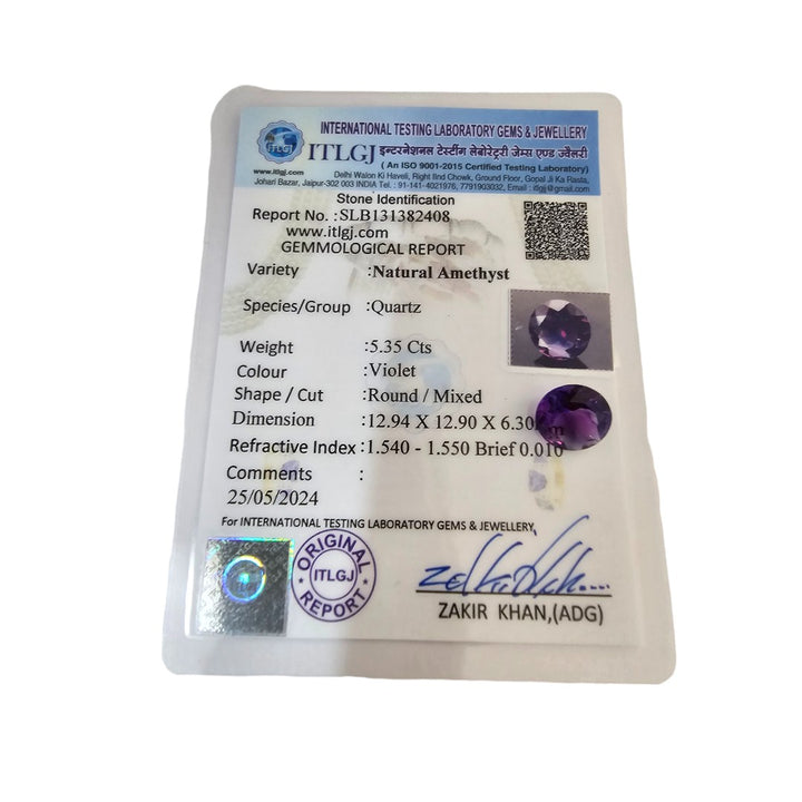 5.35 Carats Moroccan Amethyst