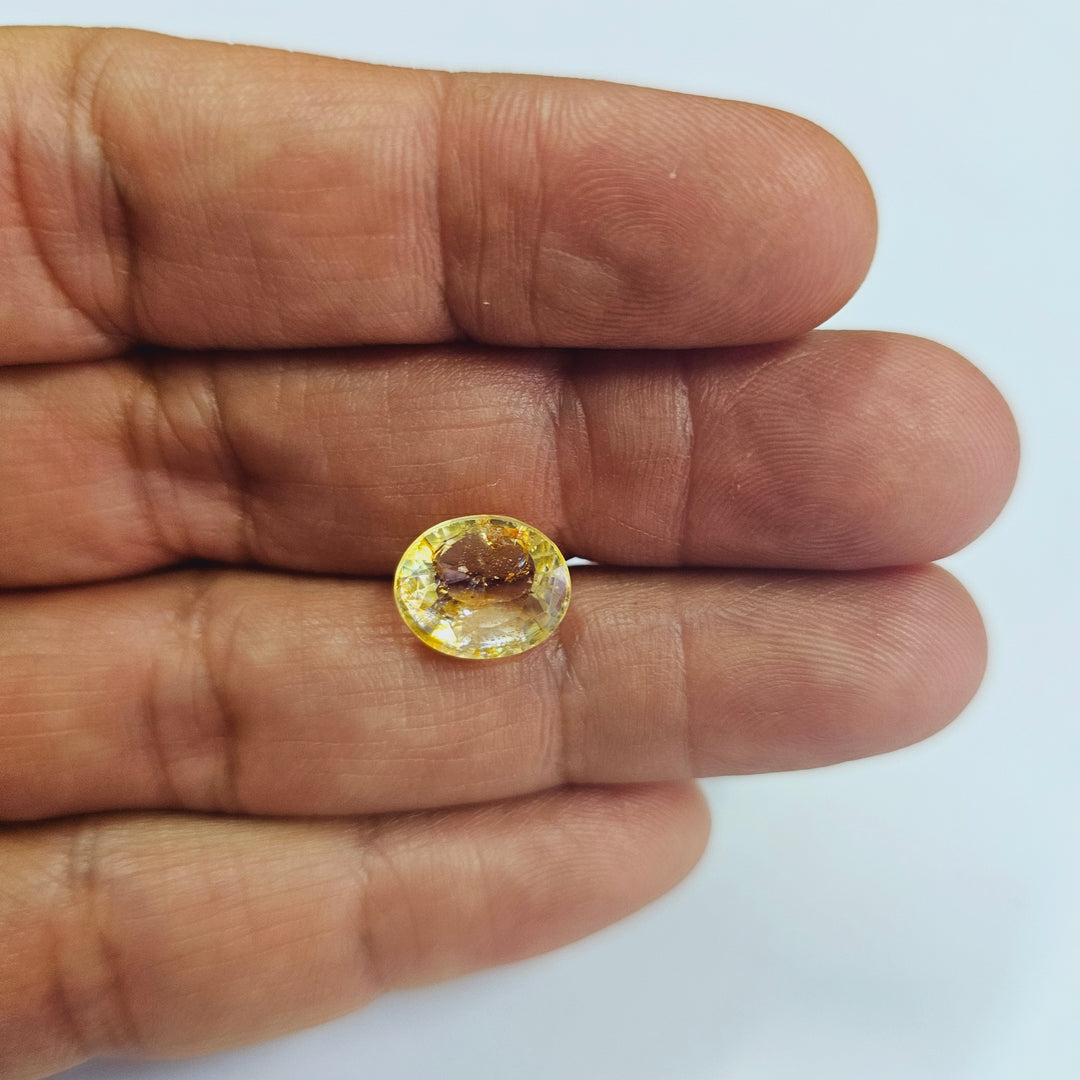 Natural Yellow Topaz 6.20 Cts (6.82 Ratti)