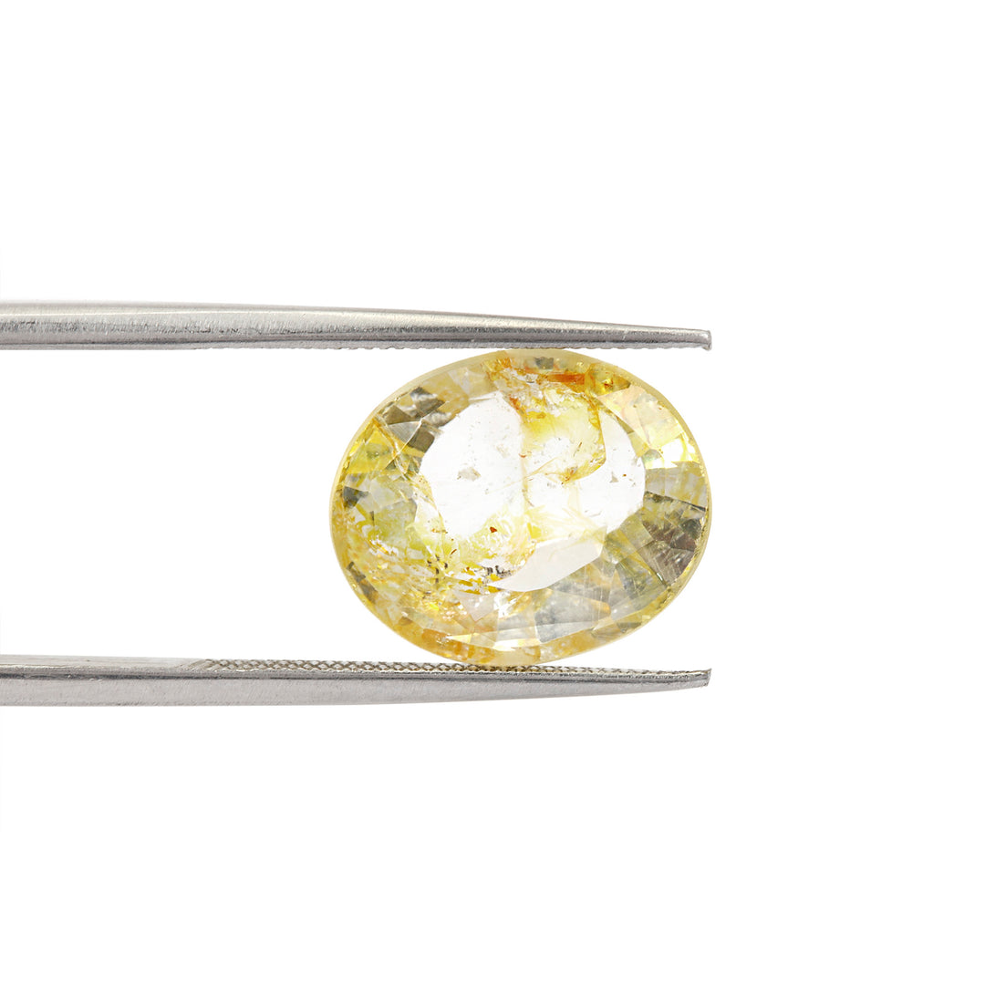 Certified Yellow Topaz 6.20 Cts (6.82 Ratti)