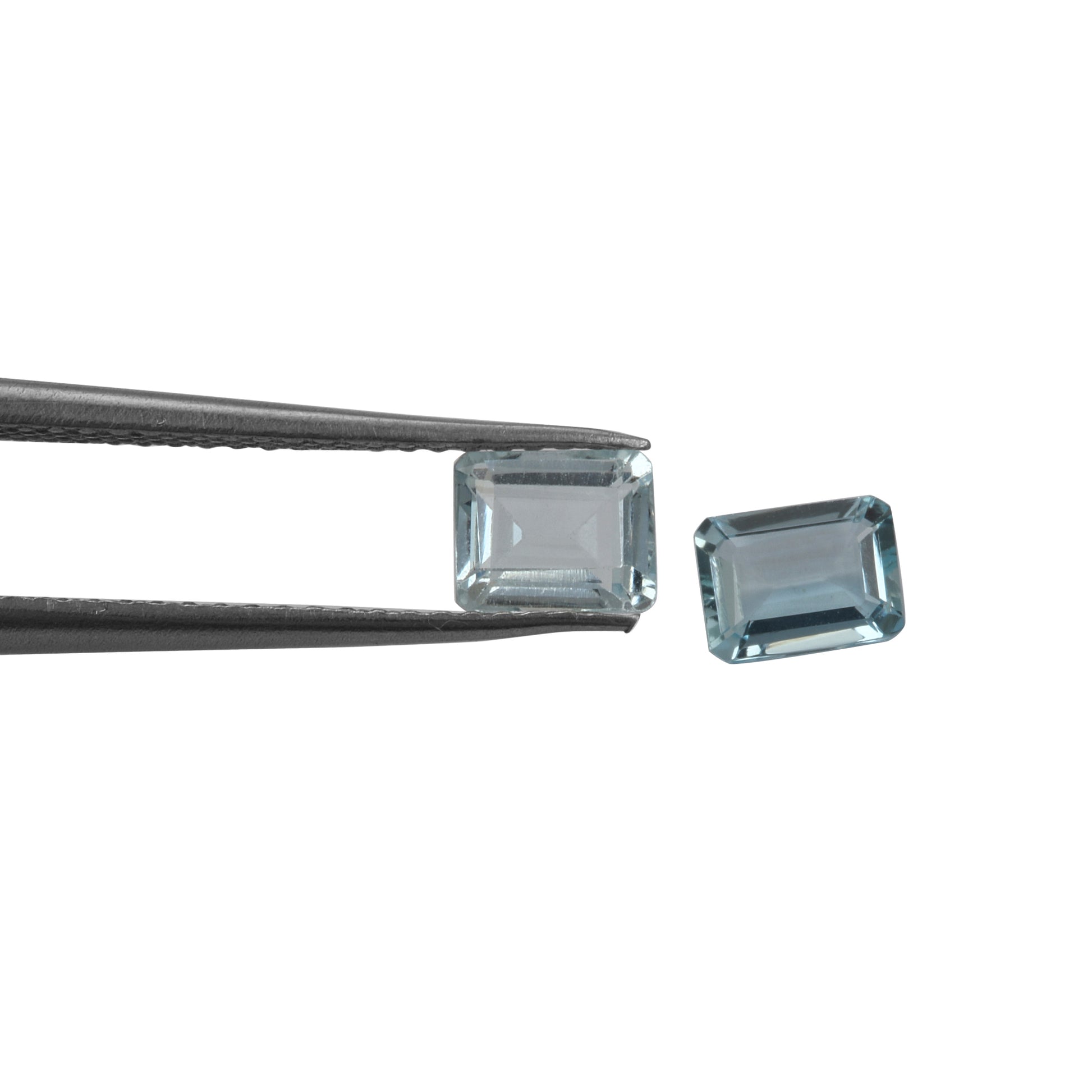 2Pc Lot Aquamarine 5x4mm 0.60 Carats