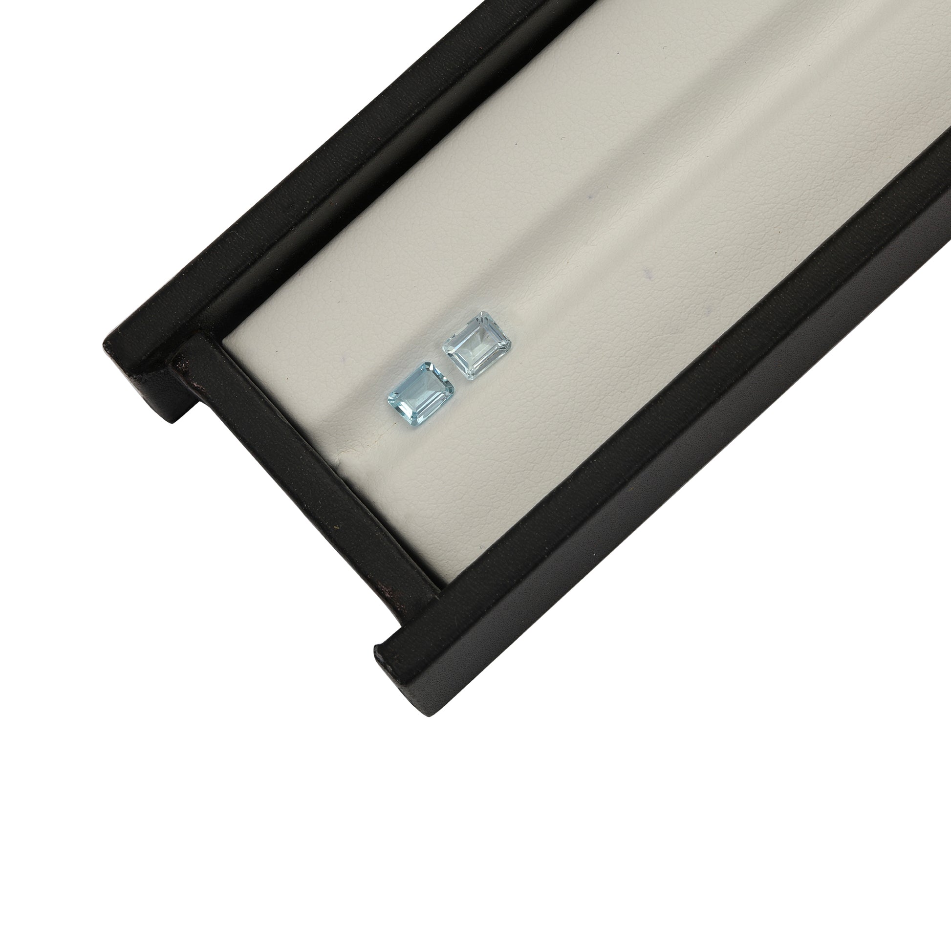 2Pc Lot Aquamarine 5x4mm 0.60 Carats