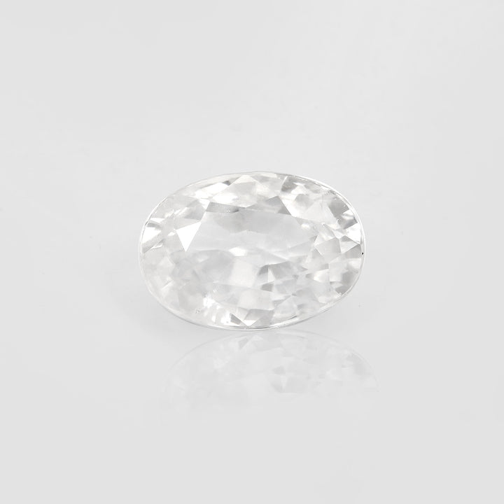 Certified White Zircon 8.27 Cts (9.10 Ratti)