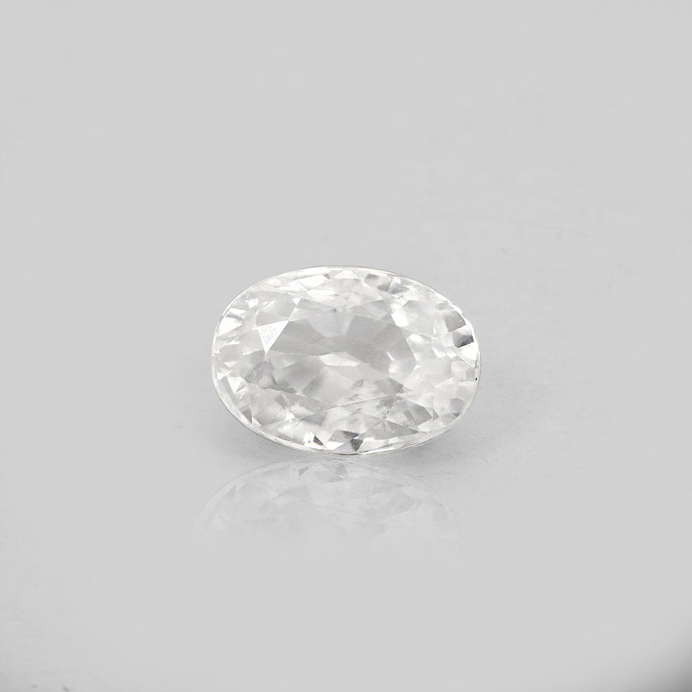 Certified White Zircon 8.26 Cts (9.08 Ratti) AZVW58