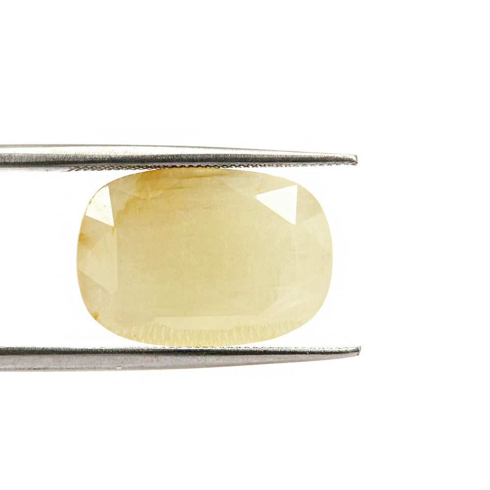 Certified Yellow Sapphire-8.08 Carats (8.88 Ratti) Burma, SKU: BJZI17