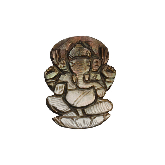 Black Pearl Carving Ganesha 5.60 Carats