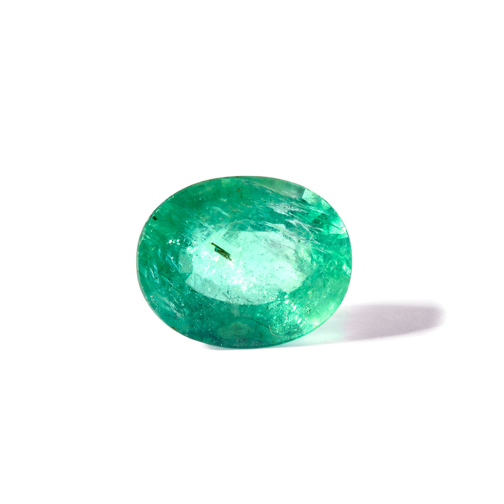 Certified Zambian Emerald (Panna)-2.33 Carats (2.56 Ratti) Zambia, SKU:BP0370