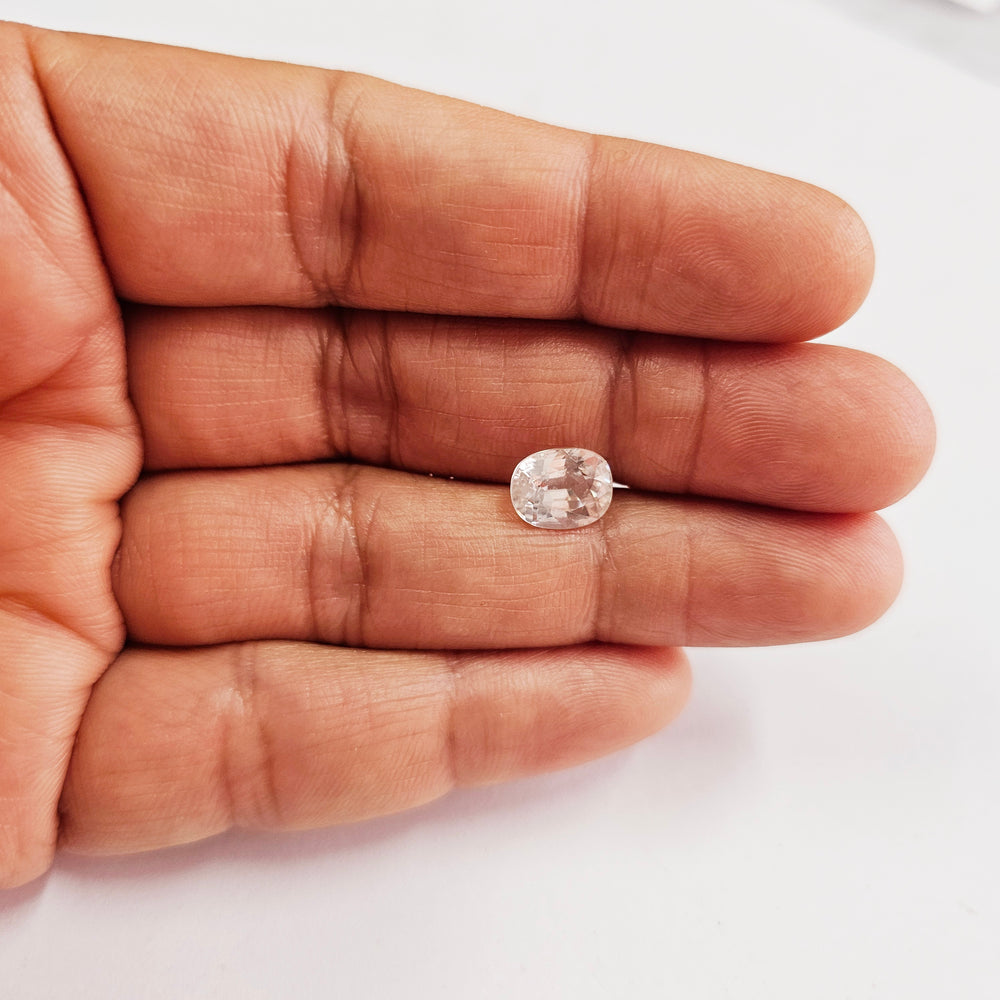 Certified White Zircon 5.07 Cts (5.58 Ratti) BQVW50