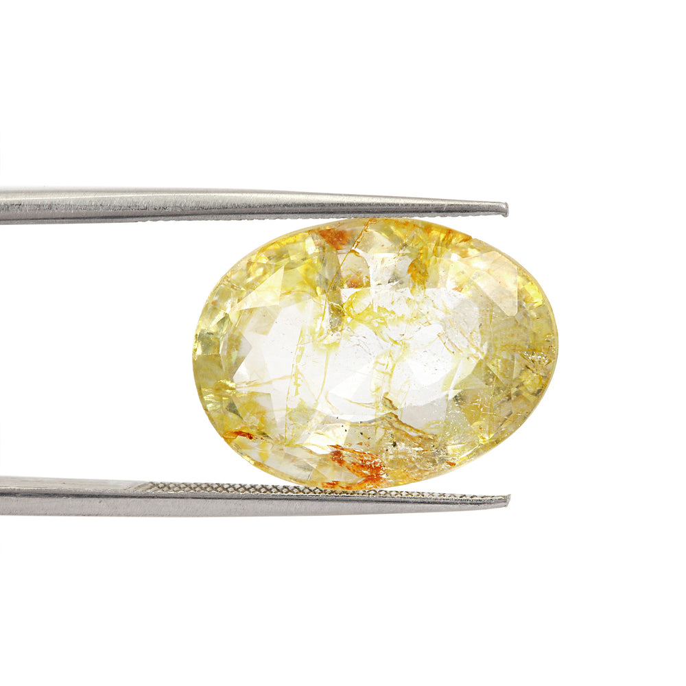 Certified Yellow Topaz 11.65 Cts (12.81 Ratti) BQZI90