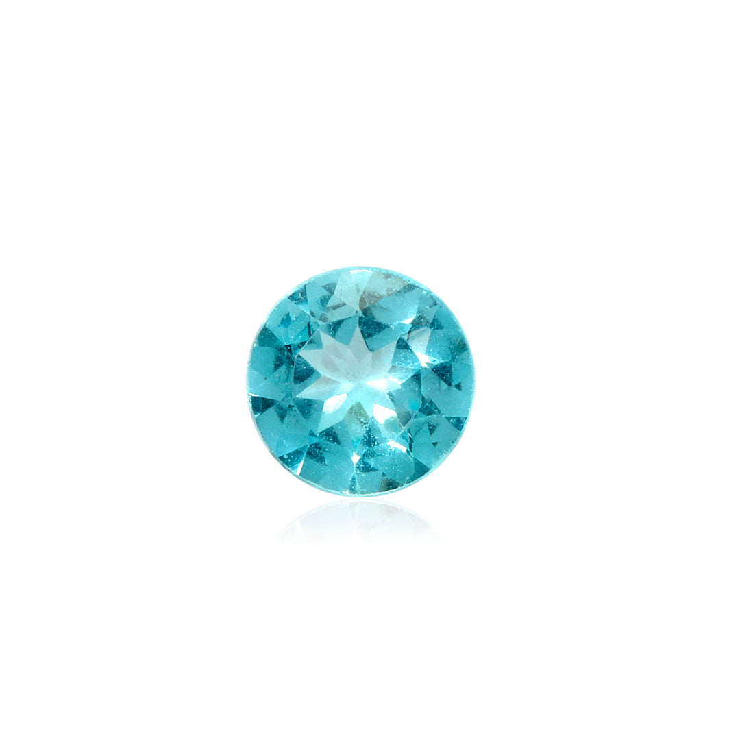 Blue Apatite (Round 5x5mm) 0.90 Carats