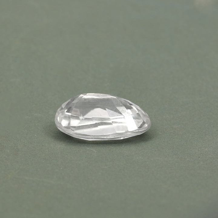 Certified White Zircon 6.70 Cts (7.37 Ratti)