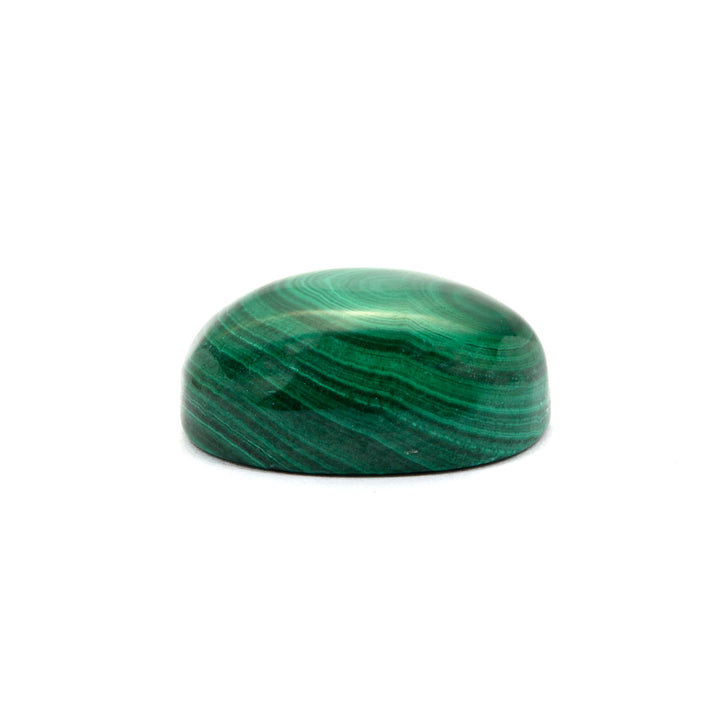 Natural Malachite Gemstone Oval Cabochon 21.95 Carats