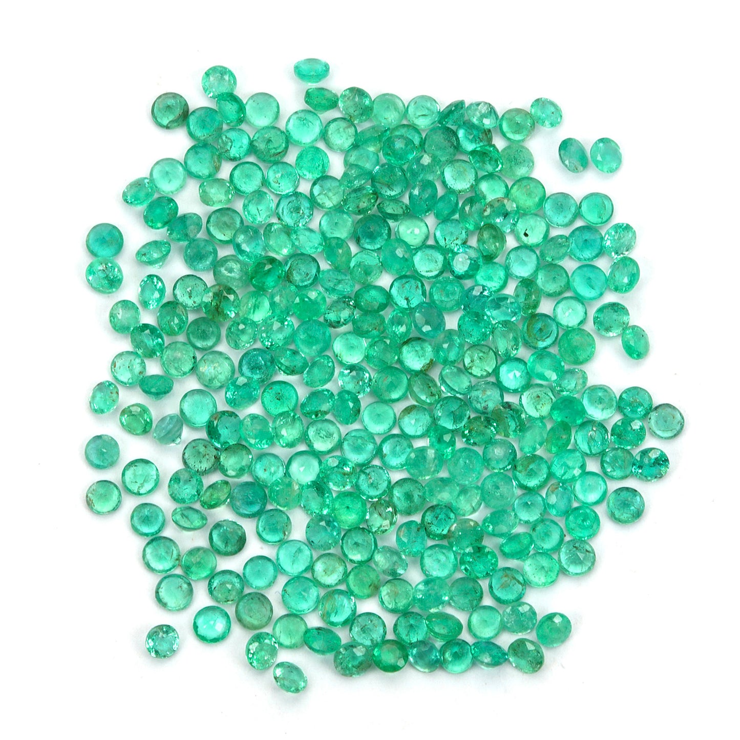 5Pc Lot Zambian Emerald Round 2mm 0.10 Carats