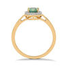 Emerald and Diamond Ring in 14KY Gold(BZNK25E)