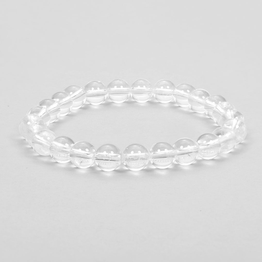 Clear Quartz (Sphatik) Bracelet For Fortune and Prosperity 8mm