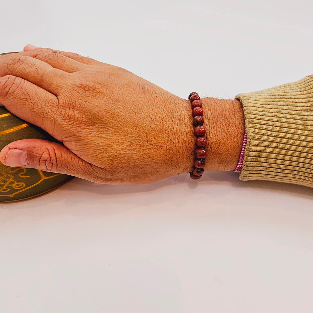 Red Jasper Bracelet for Strength and Vitality