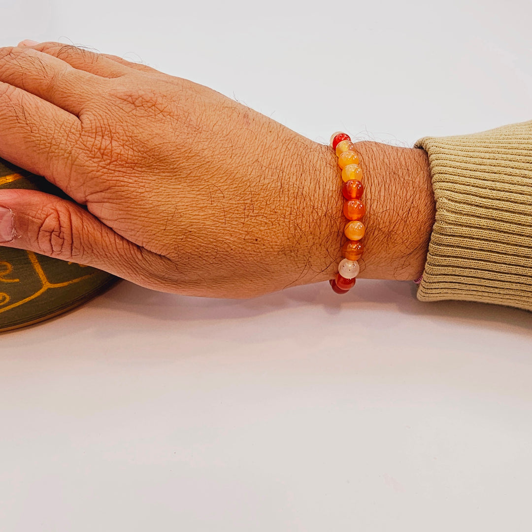 Carnelian Bracelet for Sacral Chakra