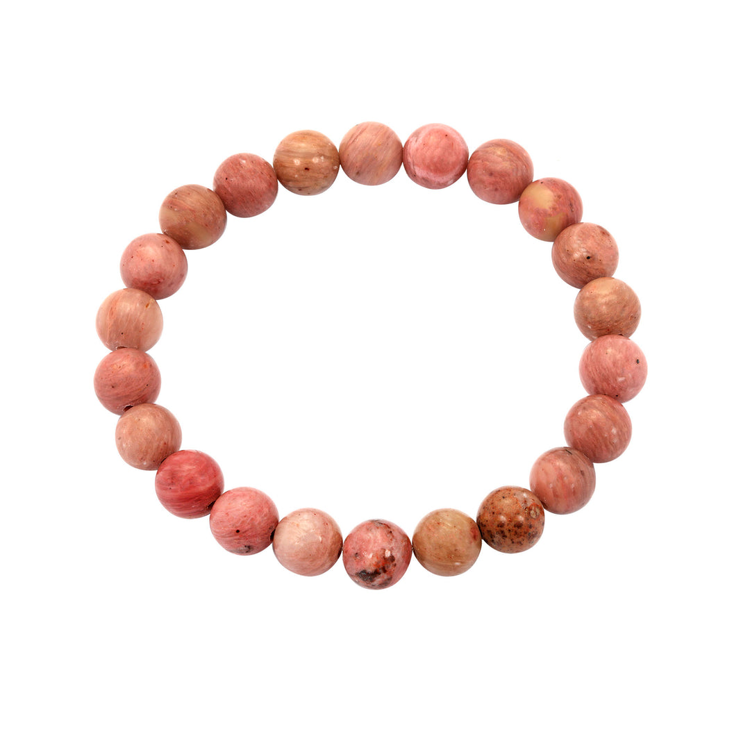 Pink Rhodonite Bracelet for Calmness and Well Being