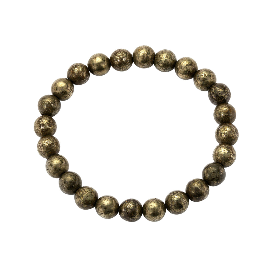 Pyrite Bracelet for Wealth and Prosperity 8mm