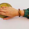 Designer Bracelet in Tiger's Eye and Hematite